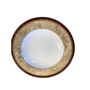 Raymond Waites Block Vintage Pearl Large Rim Rimmed Soup Bowl 9 in Diameter Beig
